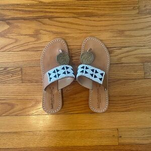 Laidback London bought at Anthropologie Women's Tan and Black Sandals 39